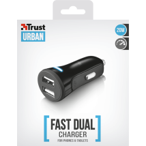 Интеллектуальное зарядное  20W Fast Dual Car Charger for phones and tablets