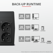 ИБП Trust Paxxon 800VA UPS с двумя розетками