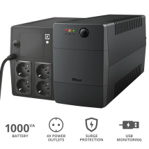 ИБП Trust Paxxon 1000VA UPS с четырьмя розетками