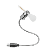 USB вентилятор зі світлодіодним підсвічуванням і без окремого живлення, USB Mini Fan with LED lights