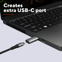 Адаптер Trust Calyx USB-C - USBA3.2, 2шт, чорний