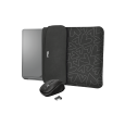 Чохол для ноутбука + миша Trust Yvo Reversible Sleeve for 15.6 "Laptops - black hearts