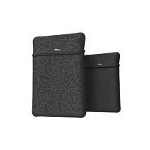 Чехол для ноутбука + мышь Trust Yvo Reversible Sleeve for 15.6" Laptops - black hearts