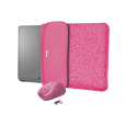 Чохол для ноутбука + миша Trust Yvo Reversible Sleeve for 15.6 "- pink hearts