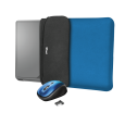 Чохол для ноутбука + миша Trust Yvo Reversible Sleeve for 15.6 "Laptops - blue