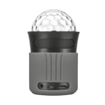 Портативная беспроводная акустика Dixxo Go Wireless Bluetooth Speaker with party lights grey (21345)