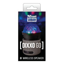 Портативная беспроводная акустика Dixxo Go Wireless Bluetooth Speaker with party lights grey (21345)