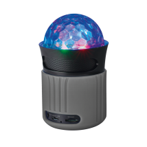 Портативная беспроводная акустика Dixxo Go Wireless Bluetooth Speaker with party lights grey (21345)