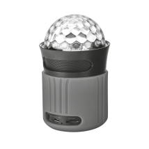 Портативная беспроводная акустика Dixxo Go Wireless Bluetooth Speaker with party lights grey (21345)