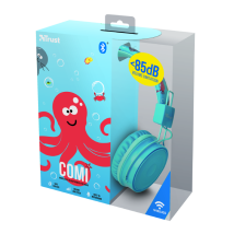Дитячі бездротові навушники Comi Bluetooth Wireless Kids Headphones - blue
