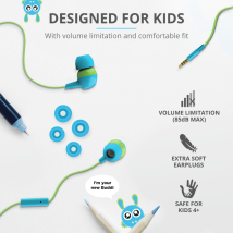 Детские наушники Trust Buddi Kids In-Ear Headphones- blue