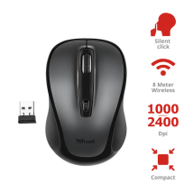 Бесшумная мышь Siero Silent Click Wireless Mouse (23266)