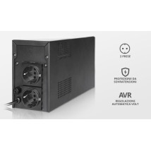 ИБП Trust Oxxtron 1000VA  UPS 2 standard wall power outlets