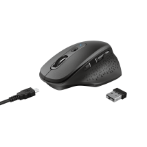 Беспроводная оптическая мышь Trust Ozaa Rechargeable Wireless Mouse - black