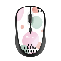 Беспроводная мышь Yvi Wireless Mouse - pink circles