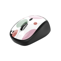 Беспроводная мышь Yvi Wireless Mouse - pink circles