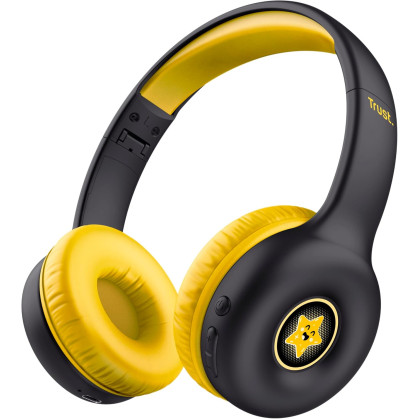 Дитячі бездротові Bluetooth навушники Trust Nouna Wireless Kids Headphones-black