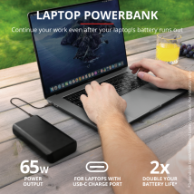 Powerbank для ноутбука Trust Laro 65W USB-C Laptop Powerbank