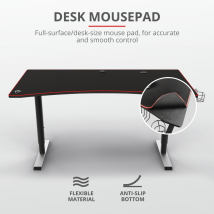 Игровой стол Trust GXT 1190 Magnicus Gaming Desk with wireless charging