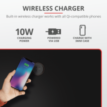 Игровой стол Trust GXT 1190 Magnicus Gaming Desk with wireless charging