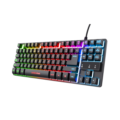 Компактная игровая клавиатура Trust GXT 833 THADO