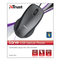 Мышь Carve USB Optical Mouse Black (15862)