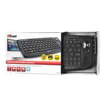 Клавіатура Adura Compact wireless multimedia keyboard (22062)