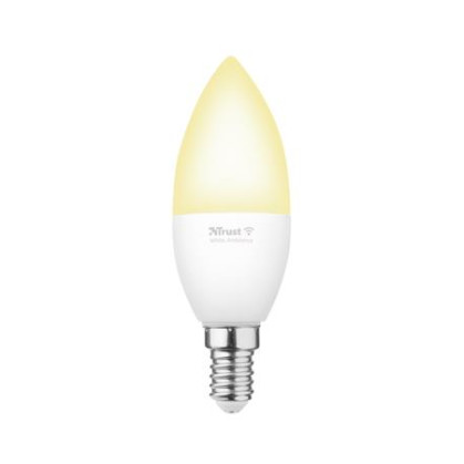 Лампа розумна Trust E14 470 Lumen, 1800-6500k, білий